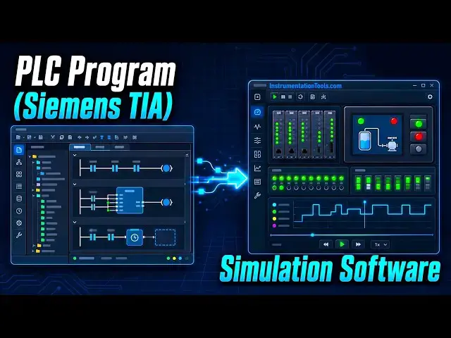 Video thumbnail for PLC Program (Siemens TIA) with Simulation Software