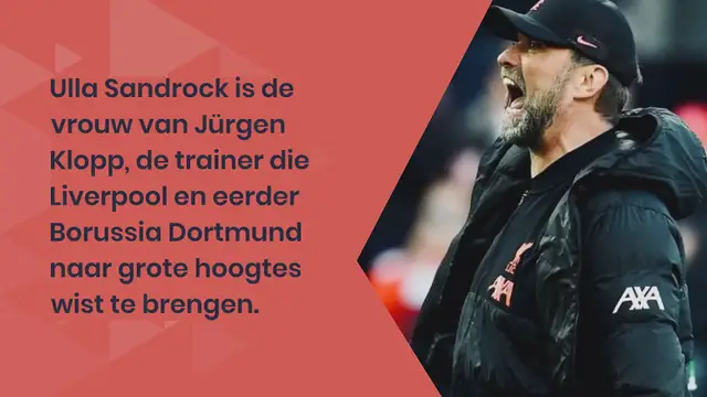 Video thumbnail for Ulla Sandrock vrouw van Jürgen Klopp: