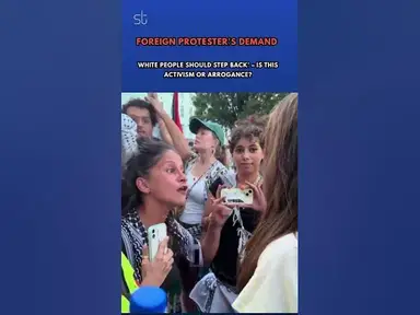'Video thumbnail for Foreign Protester's Demand: 'White People Should Step Back' – Is This Activism or Arrogance?'