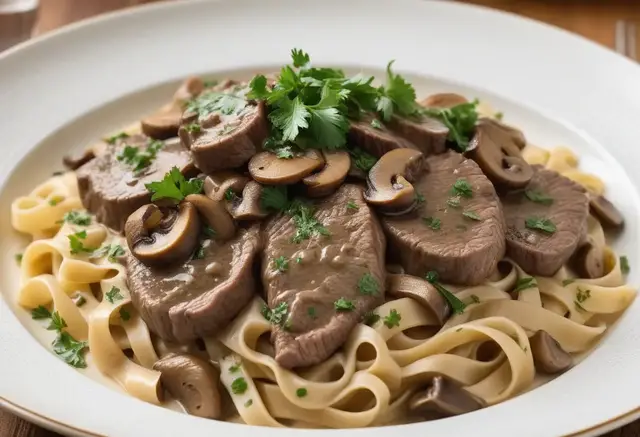 Video thumbnail for Beef Stroganoff with Mushrooms
