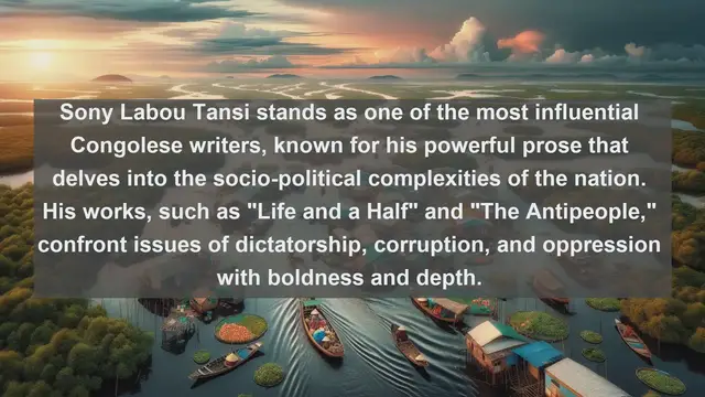 Video thumbnail for Illuminating Congolese Literary Giants: Top 10 Writers of the Democratic Republic of the Congo