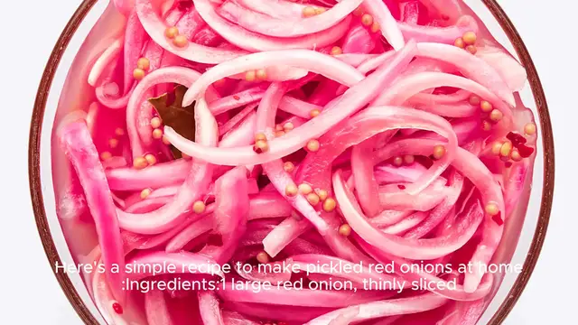 Video thumbnail for Pickled red onion recipe