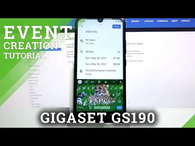 Video thumbnail for How to Manage Calendar App on GIGASET GS190 – Create Event