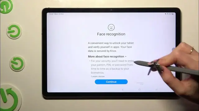 Video thumbnail for How to Set Up Face Unlock on SAMSUNG Galaxy Tab S9 FE