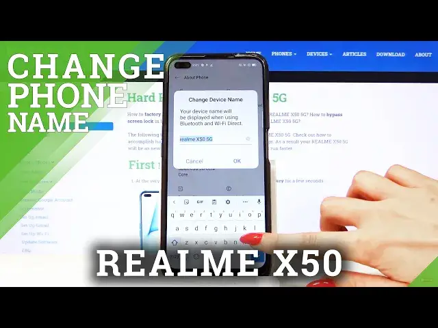 'Video thumbnail for How to Change Name of Realme X50 5G – Rename Smartphone'