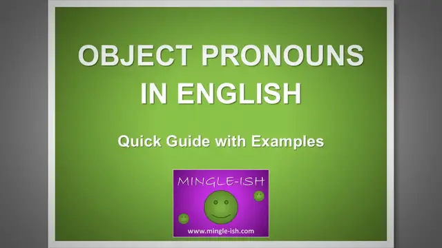 Video thumbnail for Object Pronouns in English: Quick Guide with Examples