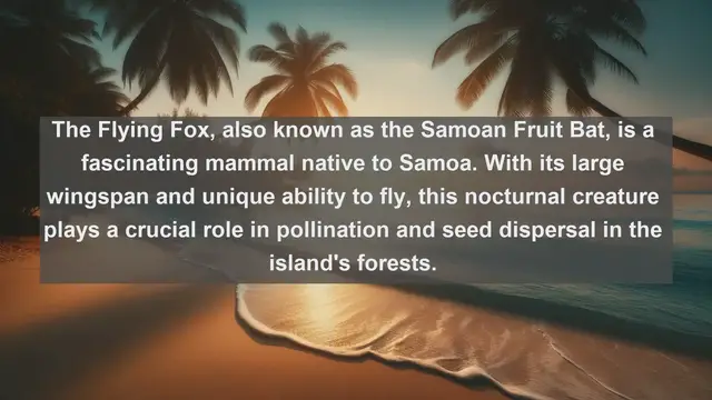 Video thumbnail for Discovering Samoa's Wildlife: Top 10 Native Animals of the South Pacific Paradise
