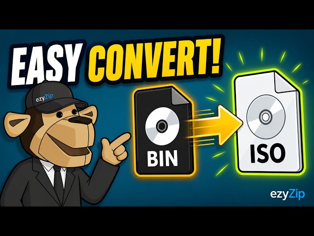 Video thumbnail for 📀 How to Convert BIN to ISO Online Free | No Software Installation Required