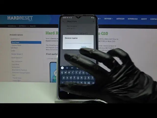 'Video thumbnail for Rename Gadget - MOTOROLA Moto G10 & About Phone Settings'