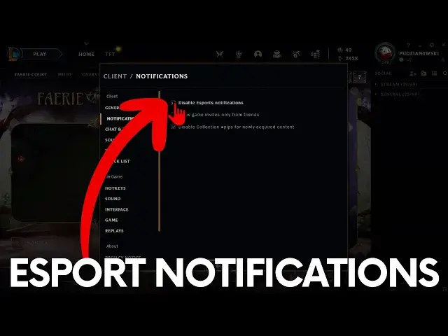 Video thumbnail for How to Disable Esport Notifications in League of Legends?