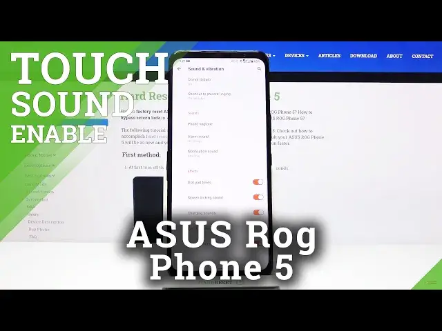 'Video thumbnail for How to Manage Touch Sounds on ASUS ROG Phone 5 – Tap Sound Adjustment'