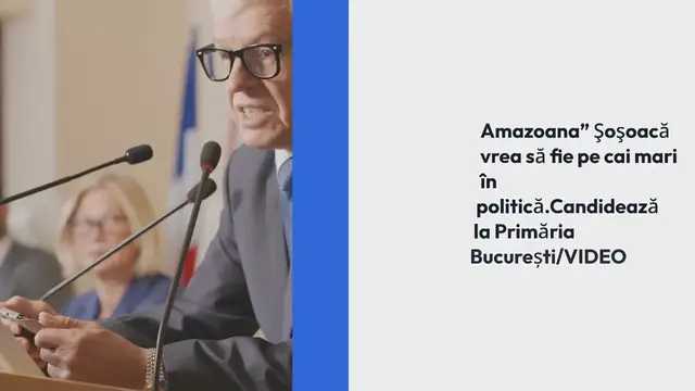 Video thumbnail for Amazoana” Şoşoacă vrea să fie pe cai mari în politică. Candidează la Primăria București/VIDEO