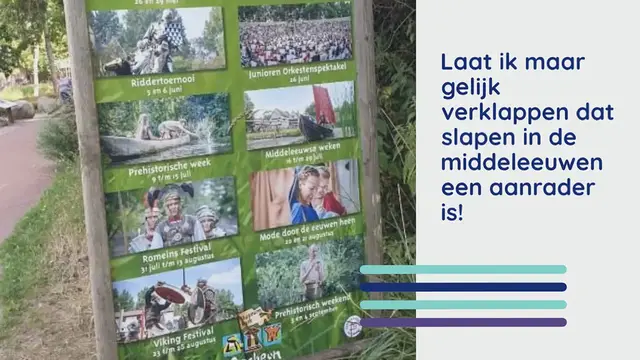 Video thumbnail for Archeon overnachten – een aanrader vermaak in de Middeleeuwen