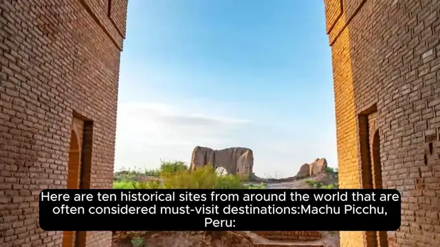 Video thumbnail for Top 10 Historical Places to Visit Before You Die