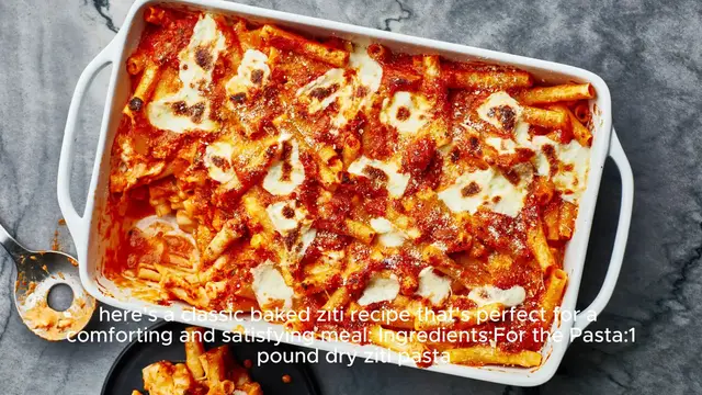 Video thumbnail for Baked ziti recipe