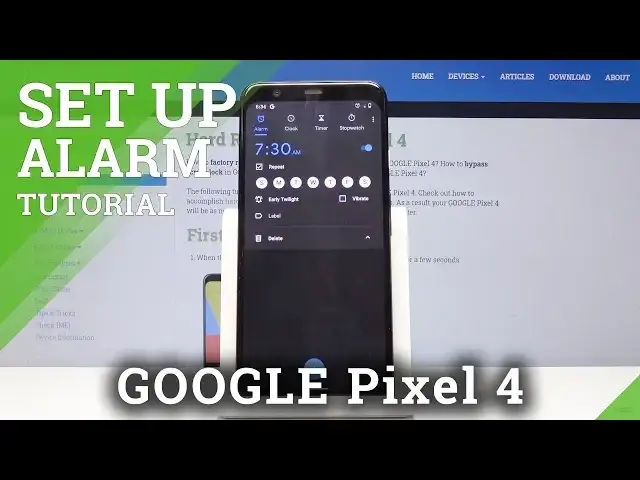 Video thumbnail for How to Set Up Alarm in GOOGLE Pixel 4 - Add Alarm Schedule