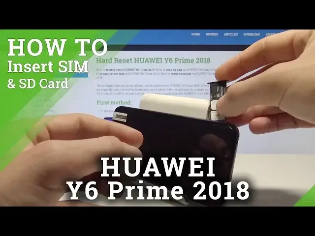 'Video thumbnail for How to Insert SIM and SD in HUAWEI Y6 Prime 2018 - Install Nano SIM and Micro SD Card'