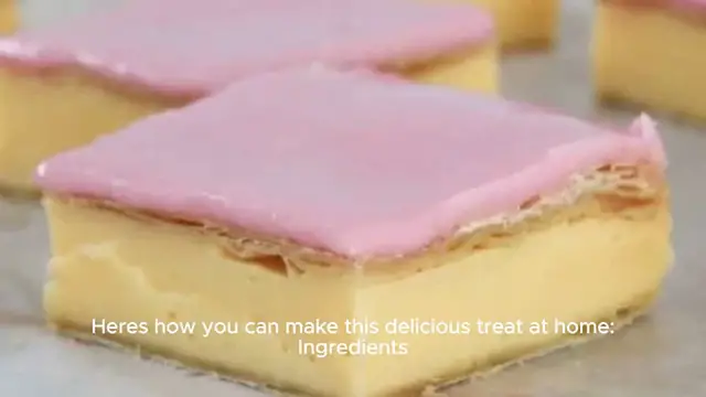 Video thumbnail for Classic Vanilla Slice recipe