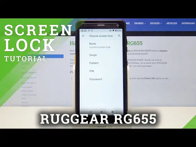 Video thumbnail for RUGGEAR RG655 – Change & Set Up Screen Lock type