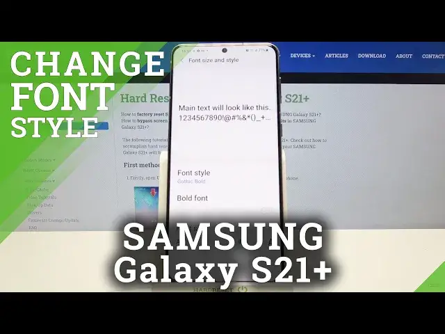 'Video thumbnail for How to Change Font Style on SAMSUNG Galaxy S21+'
