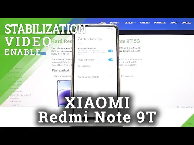 'Video thumbnail for How to Switch On / Off Image Stabilization in Xiaomi Redmi Note 9T - Stabilize Camera'