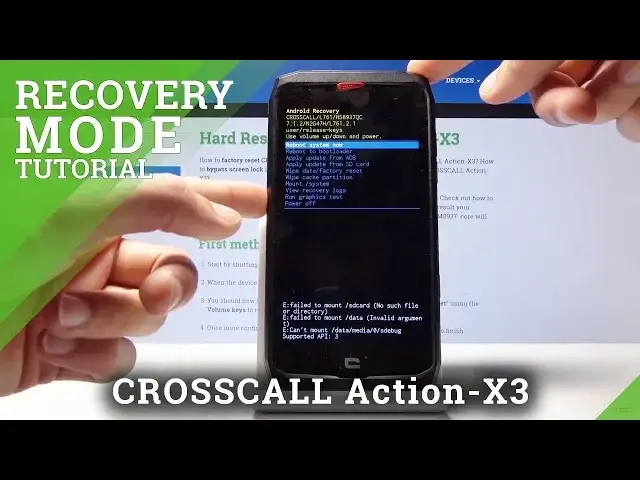 'Video thumbnail for How to Boot into Recovery Mode on CROSSCALL Action-X3 -  Enter & Exit Recovery Mode'