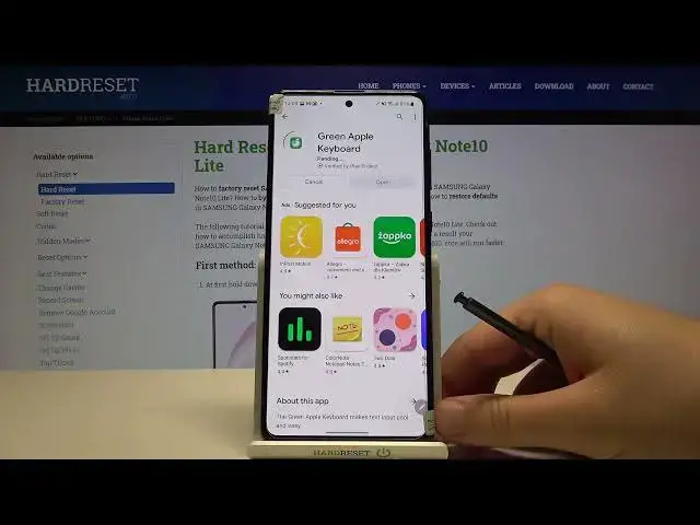 'Video thumbnail for How to Install iPhone Keyboard on SAMSUNG Galaxy Note 10 Lite – Green Apple Keyboard'