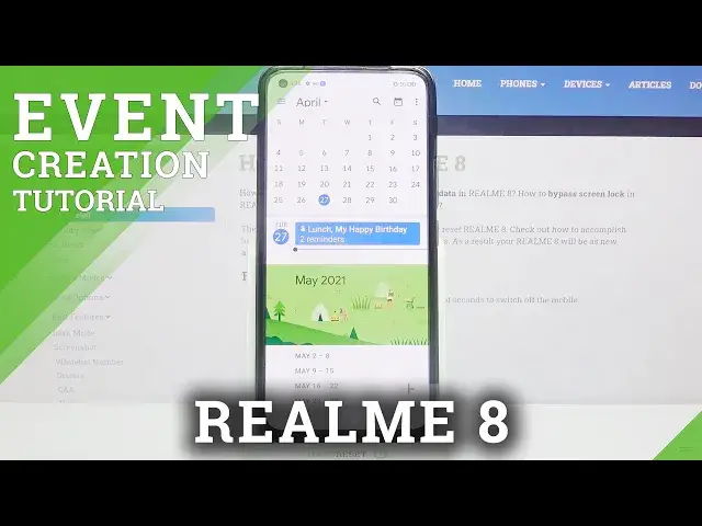 'Video thumbnail for How to Add Event to Calendar on REALME 8 – Event Reminder'