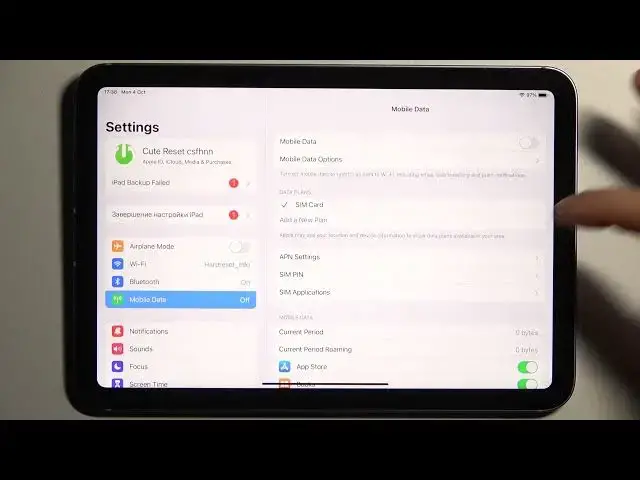 Video thumbnail for How to Set Up SIM Card PIN on iPad mini 2021 - SIM Card Protection