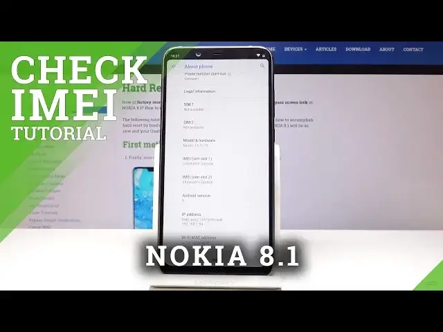 'Video thumbnail for How to Locate IMEI & Serial Number in NOKIA 8.1 - Read IMEI Info'