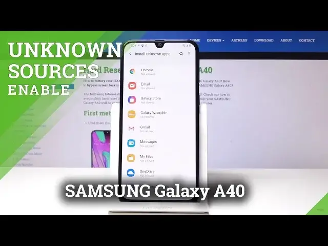 'Video thumbnail for SAMSUNG Galaxy A40 Install Apps from Unknown Sources'
