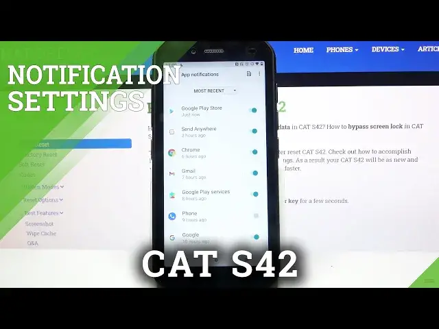 Video thumbnail for How to Turn On/Off Notifications from Chosen Applications in Cat S42 - Block App Notifications