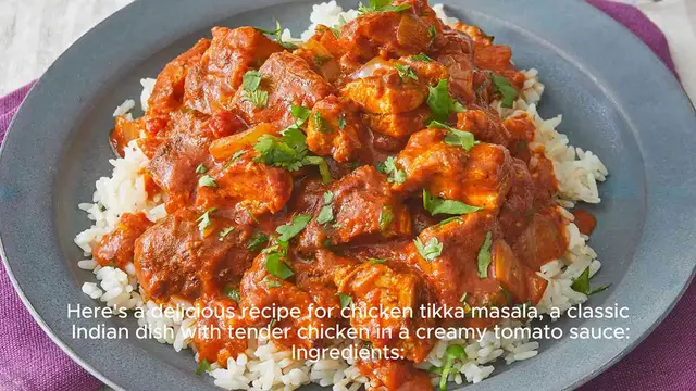 Video thumbnail for Chicken tikka masala recipe