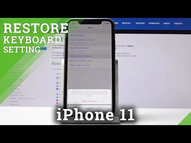 'Video thumbnail for How to Reset Keyboard Dictionary in iPhone 11 - Spellcheck Settings'