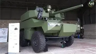 'Video thumbnail for Jaguar EBRC Reconnaissance Combat Armored Vehicle blindé reconnaissance Scorpion Program French army'