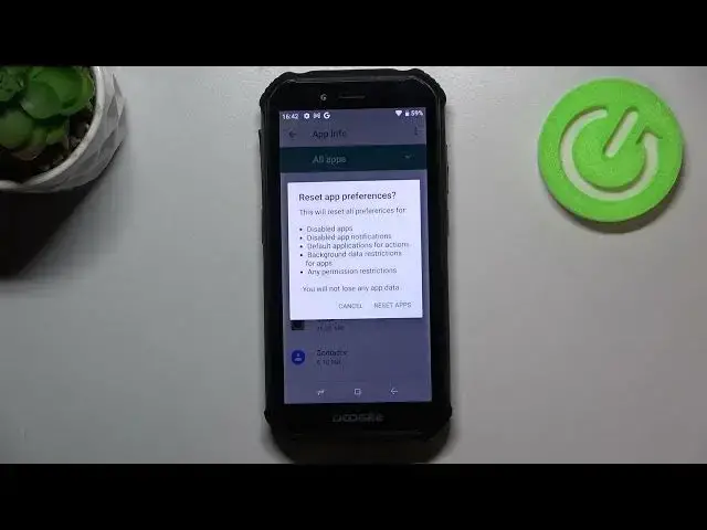 'Video thumbnail for How to Reset App Preferences on DOOGEE S40 - Manage App Settings'