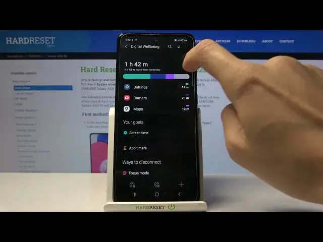 'Video thumbnail for How to Check Total Screentime in SAMSUNG Galaxy A52s - Digital Wellbeing'