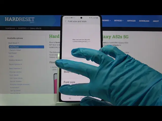 'Video thumbnail for How to Change Font Size in SAMSUNG Galaxy A52s 5G – Make Font Larger / Smaller'