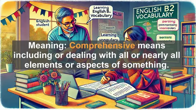 Video thumbnail for 1500 Must Know CEFR B2 Vocabulary - Understanding 'Comprehensive': A Complete Guide to This Powerful Word