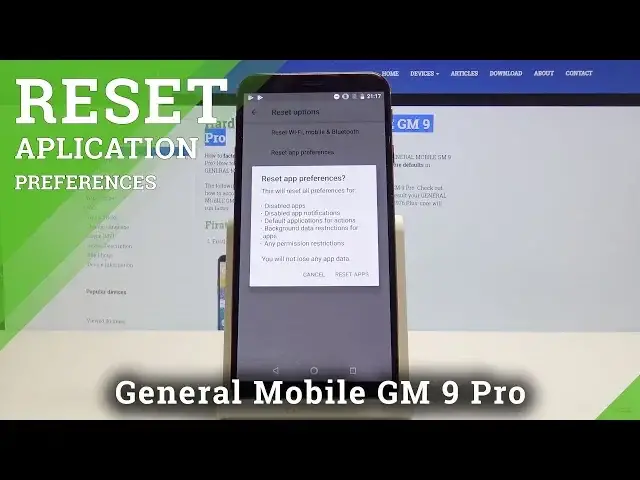 'Video thumbnail for How to Reset App Preferences in GENERAL MOBILE GM 9 Pro - Restore App Settings'