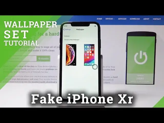 Video thumbnail for How to Change Wallpaper on Clone of iPhone Xr - Set Up Wallpaper