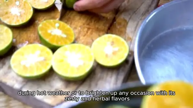 'Video thumbnail for Citrus mint refresher recipe '