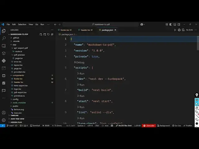 Video thumbnail for Build a Next.js Markdown Viewer & Editor in Browser to Export MD to HTML & PDF in TypeScript