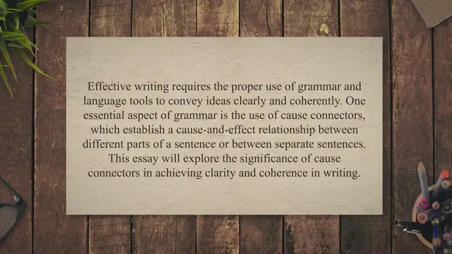 Video thumbnail for Cause Connectors