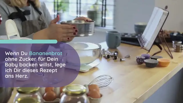 Video thumbnail for Baby-Rezept: Bananenbrot ohne Zucker (vegan)