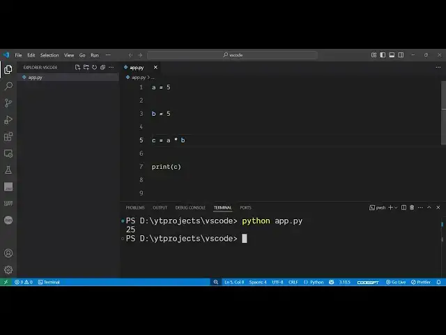 Video thumbnail for Python 3 Program to Add Two Numbers in Terminal Tutorial For Complete Beginners