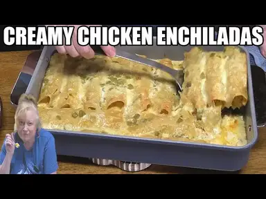 'Video thumbnail for CREAMY CHICKEN ENCHILADAS Same Great Flavor, Low Carb'