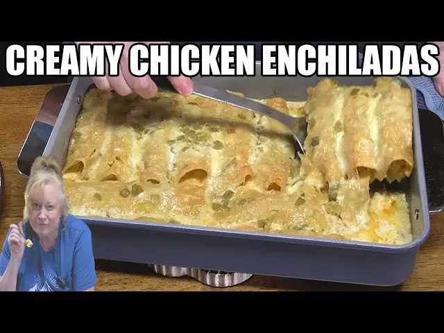 'Video thumbnail for CREAMY CHICKEN ENCHILADAS Same Great Flavor, Low Carb'