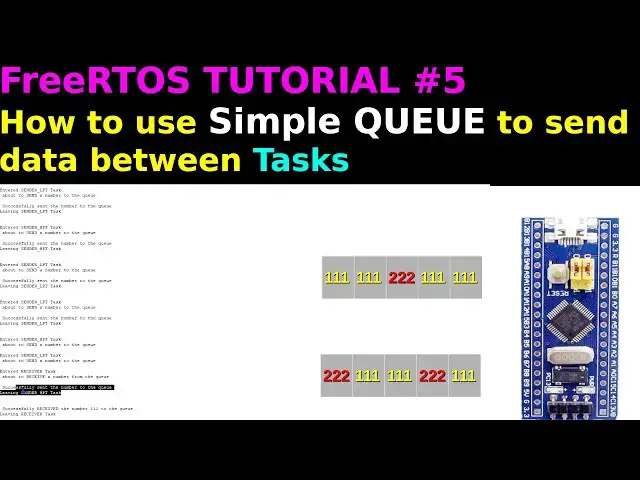 Video thumbnail for [Updated Video: https://youtu.be/wMp5GQLobio] Simple QUEUE || STM32