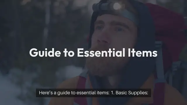 'Video thumbnail for Emergency Kit for Outdoor Adventures'